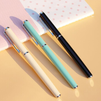 得力（deli）s661学生练字专用书法钢笔正品特细笔尖可替换墨囊 0.38mm
