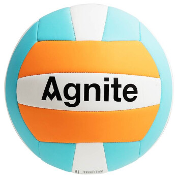 【得力旗下】安格耐特（Agnite） 室内外通用教学比赛训练软排球 F1250 PU软式机缝排球