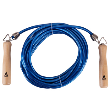 安格耐特F4108专业健身跳绳 钢丝轴承跳绳 中考训练专用成人男女运动绳子 木质手柄加长7.8米