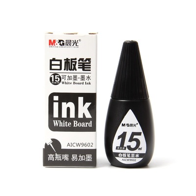 晨光15ml白板笔可加墨墨水AICW9602黑